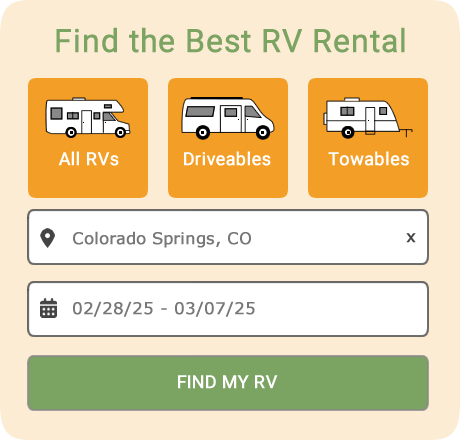 rv rental search box example